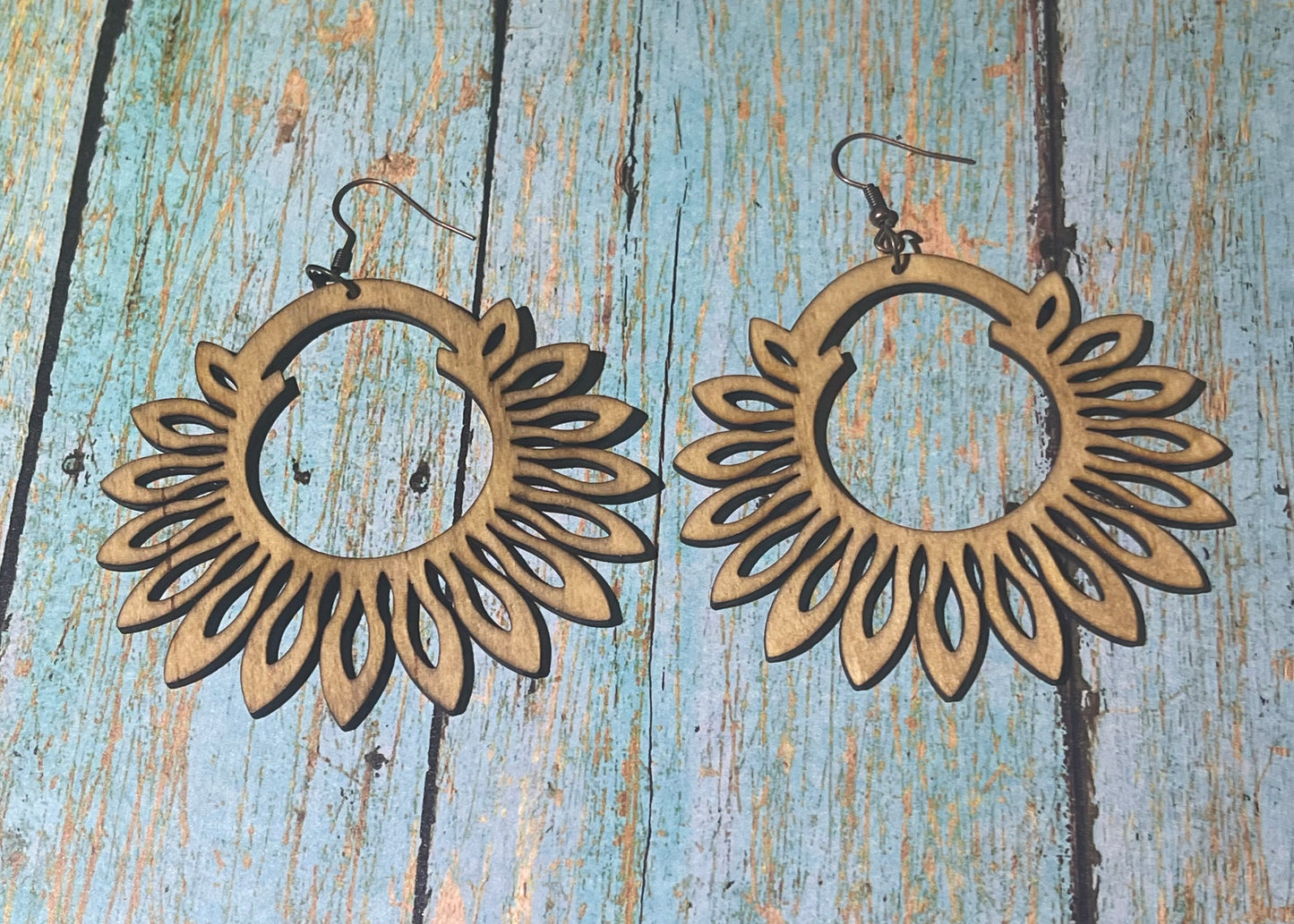 Hoop Wood Earrings
