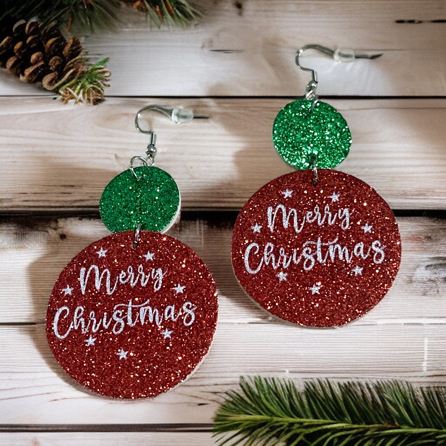 Merry & Bright Faux Leather Earrings 🎄✨