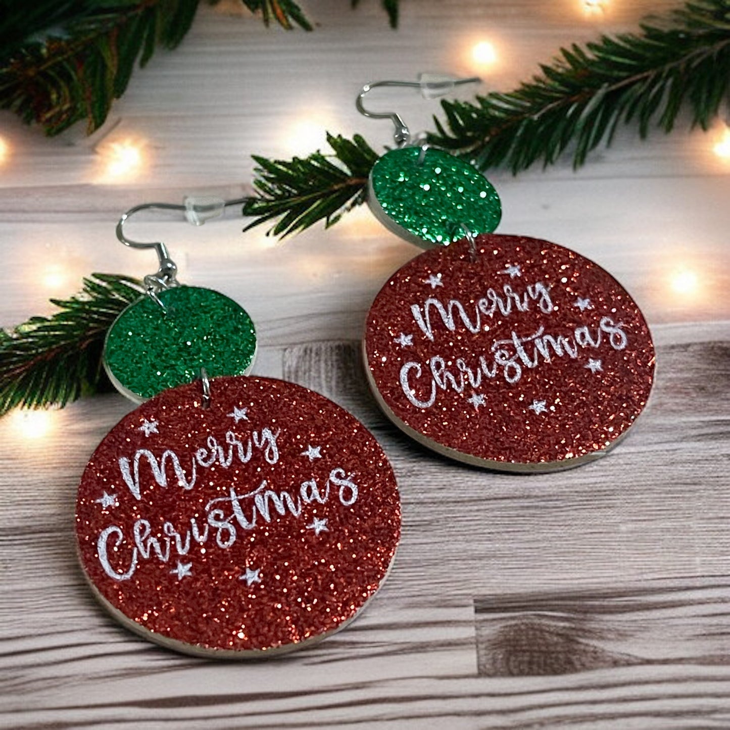 Merry & Bright Faux Leather Earrings 🎄✨