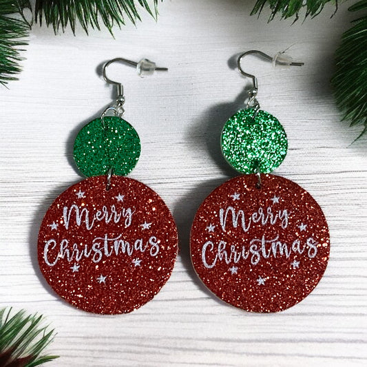 Merry & Bright Faux Leather Earrings 🎄✨
