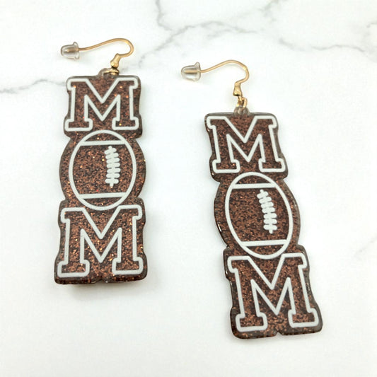 Football Mom Earrings – Game Day Spirit Jewelry for Moms