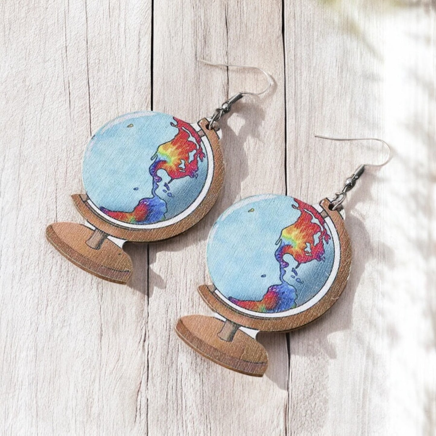 World Traveler Globe Earrings