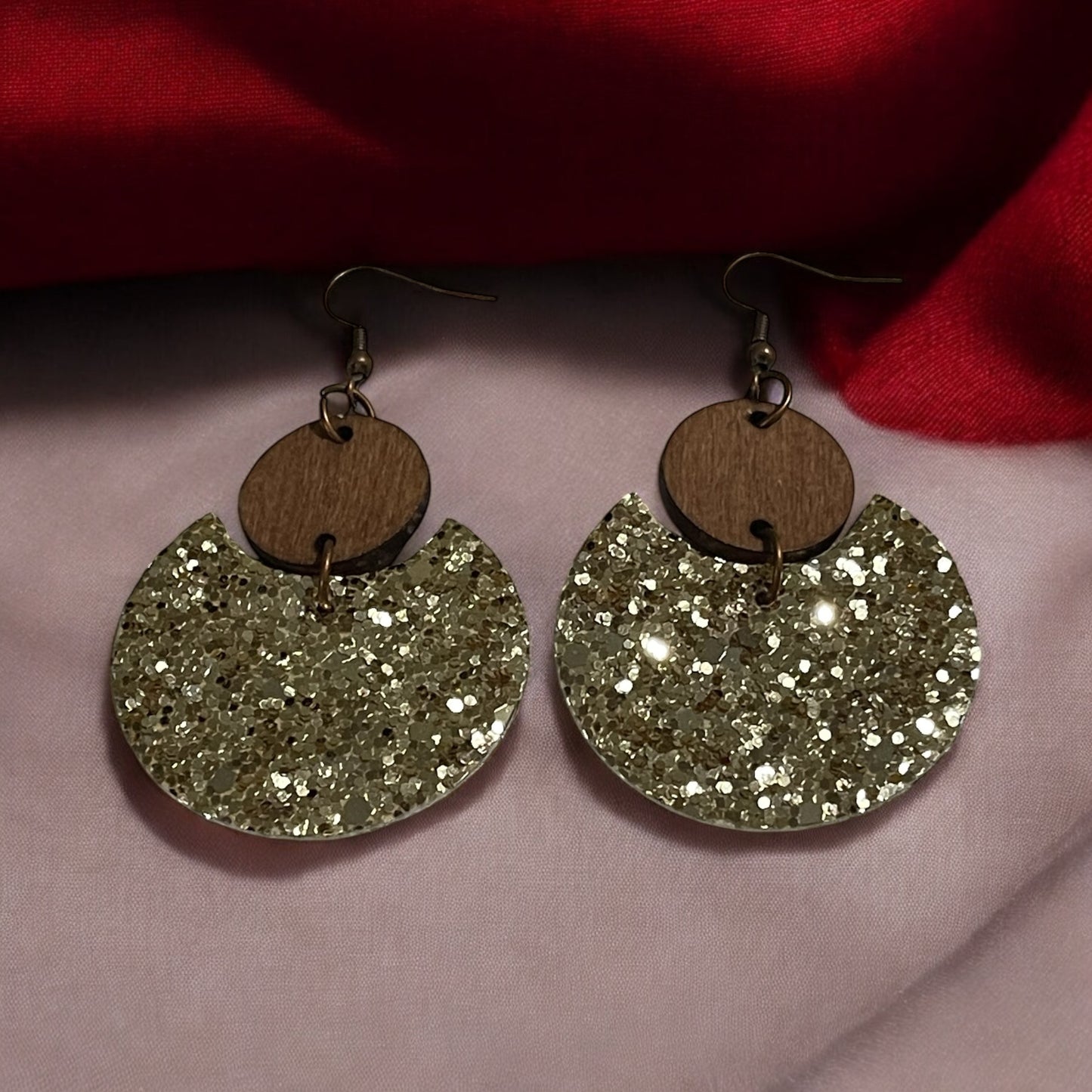 Golden Glam Statement Earrings