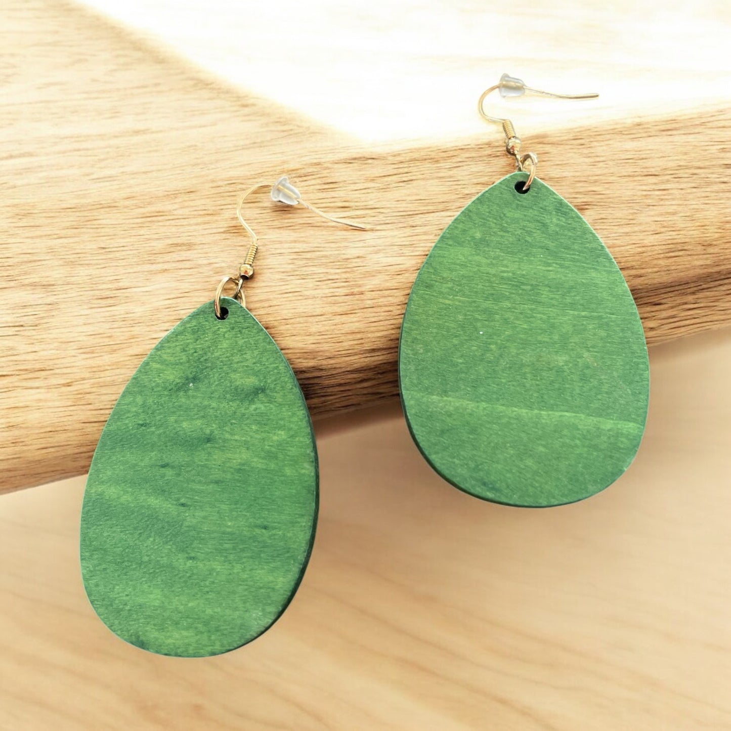 Handmade Green Earrings