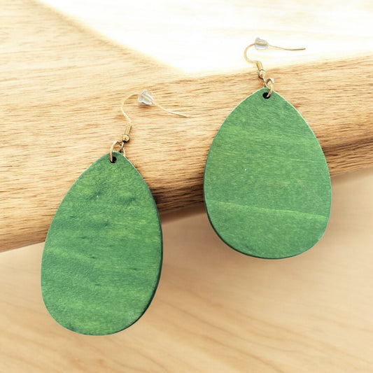 Handmade Green Earrings