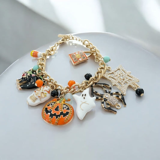 Spooky Halloween Charm Bracelet