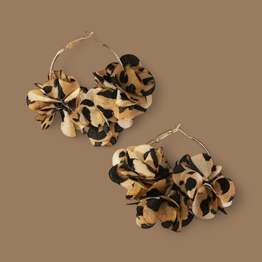 Wild Bloom Hoop Earrings