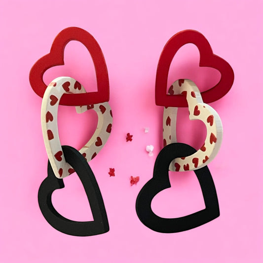 Love Link Heart Earrings