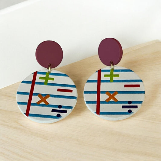 Math Matters Statement Earrings