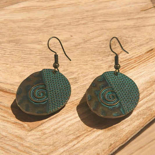 Rustic Teal Earrings