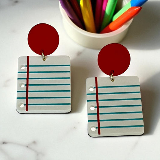 Class Notes Statement Earrings