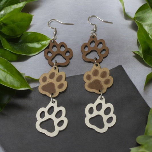Paw Print Earrings