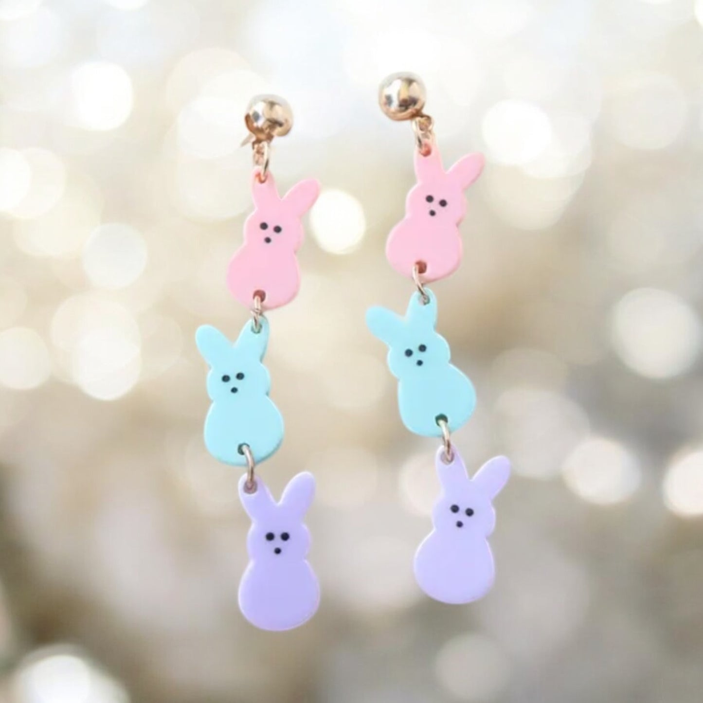 Pastel Peeps Drop Earrings