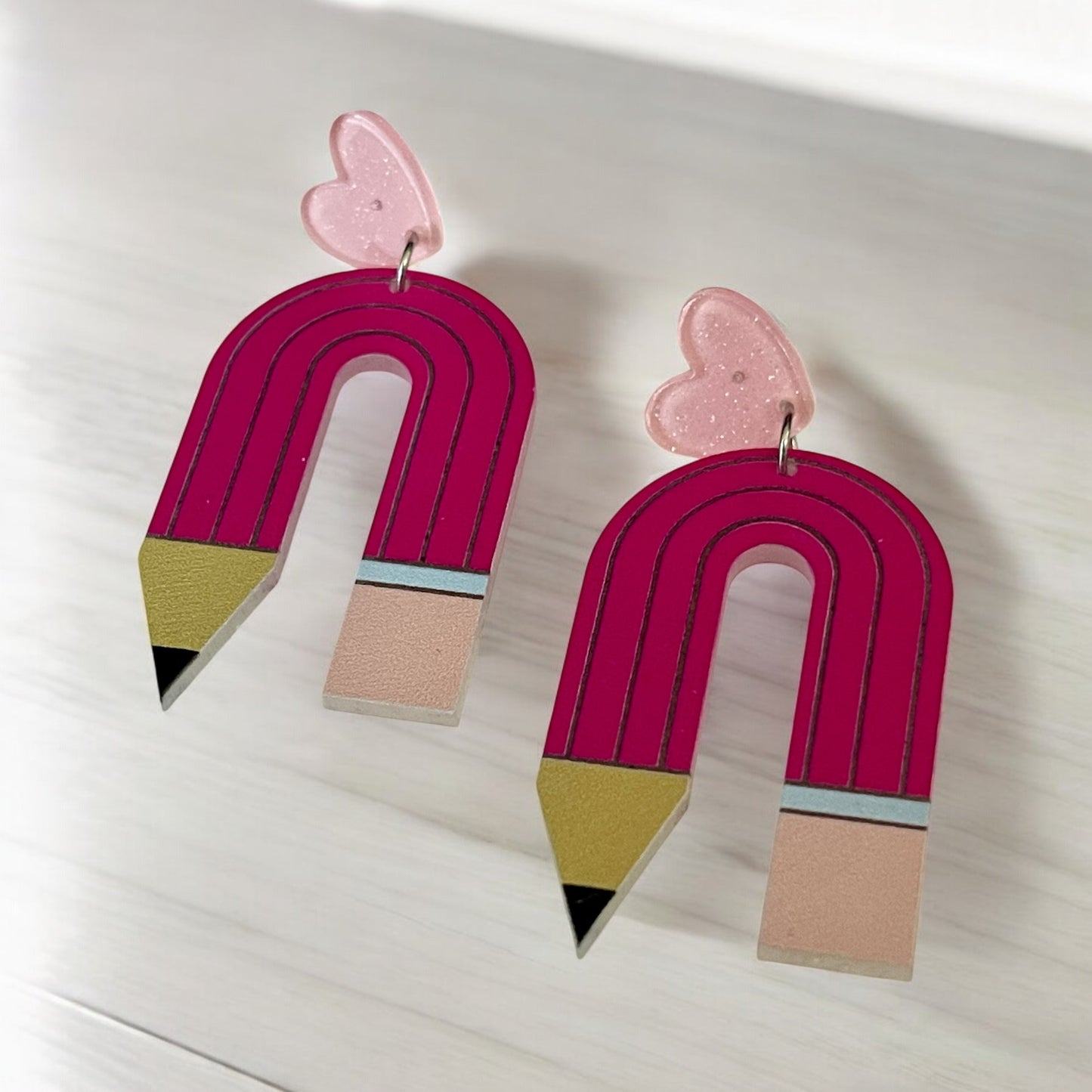 Love to Learn Pencil Earrings