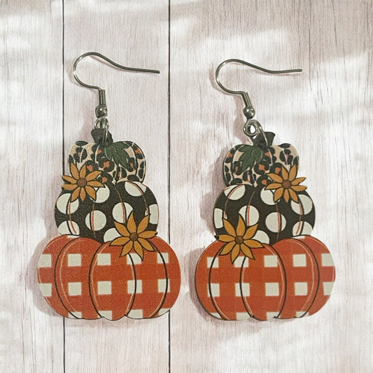 Tiered Pumpkin Patch Earrings