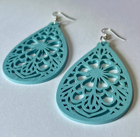 Coastal Whimsy Wood Earrings