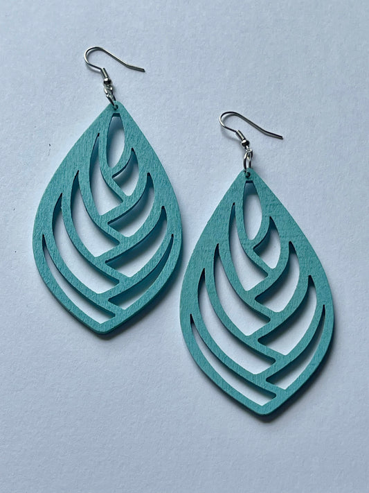 Seaside Serenity Wood Earrings