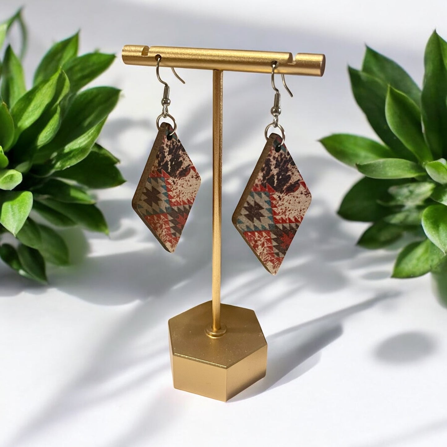 Western Sunset Statement Earrings