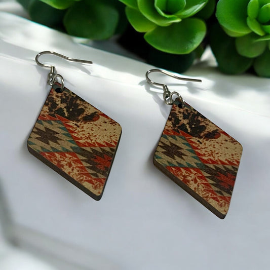 Western Sunset Statement Earrings